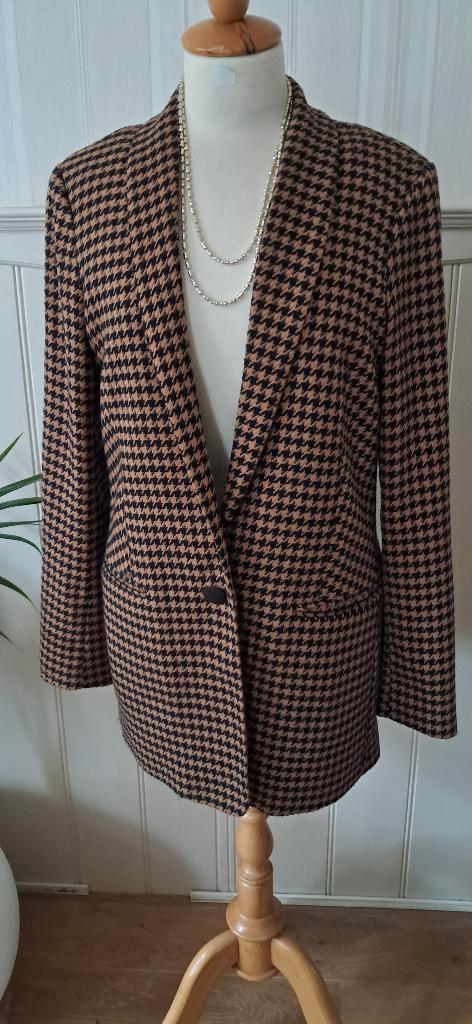 blazer van SCOTCH&SODA maat 40, Kleding | Dames, Jasjes, Kostuums en Pakken, Zo goed als nieuw, Jasje, Maat 38/40 (M), Bruin, Ophalen of Verzenden