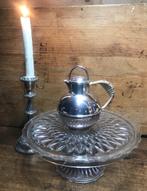 Art Deco vrijgezellen bachelor theepot 1930 *Nous Deux*, Ophalen of Verzenden, Zilver