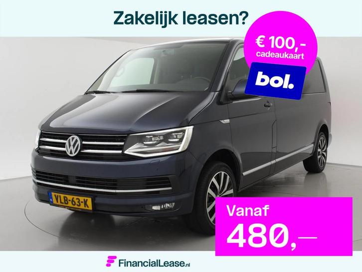 Volkswagen Transporter CARAVELLE 2.0 TDI 204 PK DSG DUBBEL C, Auto's, Bestelauto's, Bedrijf, Lease, Financial lease, ABS, Adaptive Cruise Control