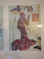 Japanse prenten in paspartout, Ophalen of Verzenden