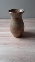 Gave hoge vaas landelijk brocante taupe kleur, Ophalen of Verzenden