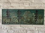 kunstwerk uit de jaren 70, relief, Ophalen of Verzenden