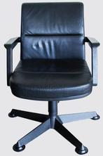 6 zwart lederen Comforto bureau stoelen, Ergonomisch, Bureaustoel, Zo goed als nieuw, Zwart