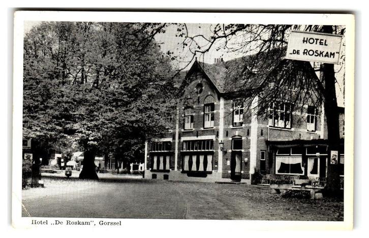Gorssel, Hotel "De Roskam" Lees beschrijving, Verzamelen, Ansichtkaarten | Nederland, Gelopen, Gelderland, 1940 tot 1960, Verzenden
