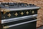 Luxe Fornuis Lacanche 70cm zwart + messing GASOVEN, 60 cm of meer, Zo goed als nieuw, Energieklasse A of zuiniger, Gas