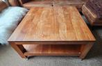 Teak salontafel,  massief teakhout 100x100 cm, Huis en Inrichting, 50 tot 100 cm, Minder dan 50 cm, Teakhout, Gebruikt