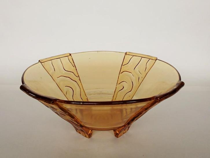 Schaal Walther & Söhne Holland Persglas Art Deco, Antiek en Kunst, Antiek | Glas en Kristal, Ophalen of Verzenden