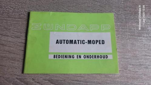 Zundapp instructieboekje NL 444, Fietsen en Brommers, Handleidingen en Instructieboekjes, Gebruikt, Verzenden