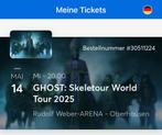 Tickets Concert Ghost, 14 mei 2025, 2 stuks totaal €292,90, Tickets en Kaartjes, Twee personen, Mei