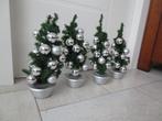 Vier kleine kerstboompjes, ca 40 cm, Diversen, Kerst, Ophalen of Verzenden, Zo goed als nieuw