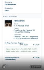 2 kaarten Kensington, Tickets en Kaartjes, Twee personen, December