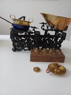 Antieke balans met gewichten, Antiek en Kunst, Antiek | Gereedschap en Instrumenten, Ophalen