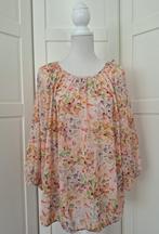 Norah nieuwe licht roze floral ballon top, maat 46 XXL XXXL, Kleding | Dames, Tops, Maat 46/48 (XL) of groter, Nieuw, Ophalen of Verzenden