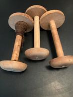 3 Spoelen Klossen voor Spinnewiel of Borduurwerk, Hobby en Vrije tijd, Ophalen of Verzenden, Gebruikt, Onderdelen en Toebehoren