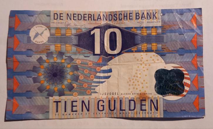 10 Gulden Biljet - IJsvogel 1997, Postzegels en Munten, Bankbiljetten | Nederland, Los biljet, 10 gulden, Ophalen of Verzenden