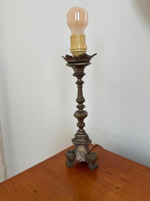 Vintage zilveren Lampenvoet - 37,5cm, Huis en Inrichting, Lampen | Losse lampen, Gebruikt, Ophalen of Verzenden