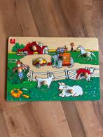 Houten Puzzel Boerderij Jumbo, 2 tot 4 jaar, Ophalen of Verzenden, Zo goed als nieuw, Van hout