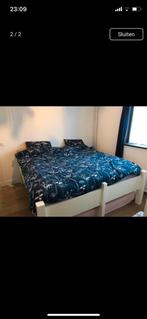 Gratis af te halen: Bed, Gebruikt, Overige maten, 210 cm, Wit