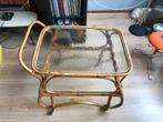 Vintage Rotan serveer tafel, Antiek en Kunst, Antiek | Meubels | Tafels, Ophalen of Verzenden