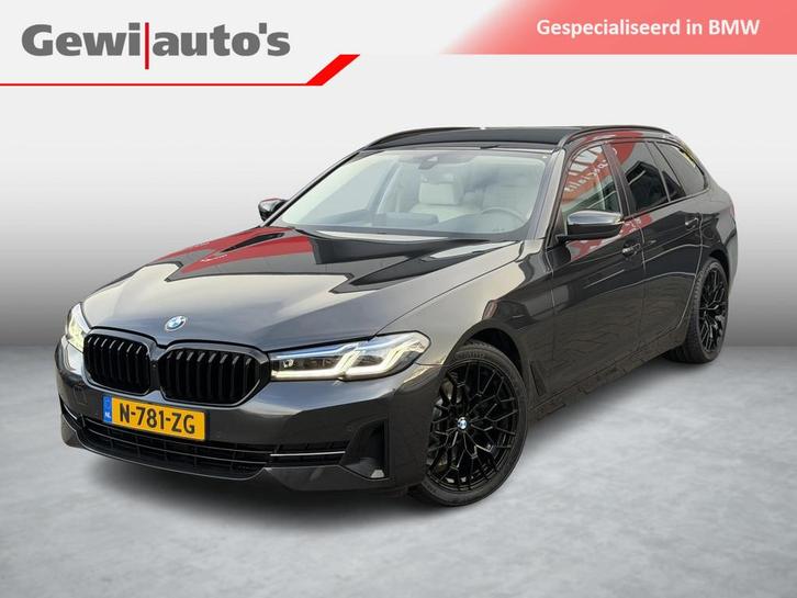 BMW 5-serie Touring 520i Comfortzetels/Laser/Org NL, Auto's, BMW, Bedrijf, Te koop, 5-Serie, ABS, Achteruitrijcamera, Airbags