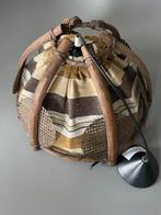 Vintage Rotan Manou Hanglamp, Ophalen of Verzenden, Zo goed als nieuw, Hout, Minder dan 50 cm