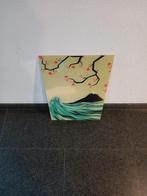 Acryl schilderij met Japans thema, Ophalen of Verzenden