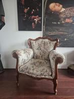 Antieke fauteuil met bloemmotief, Ophalen