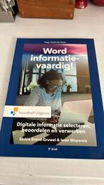 Saskia Brand-Gruwel - Word informatie-vaardig, Saskia Brand-Gruwel; Iwan Wopereis, Ophalen of Verzenden, Zo goed als nieuw