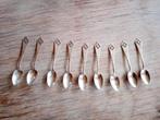 9 Antieke  zilveren  theelepeltjes Art Deco, Antiek en Kunst, Antiek | Bestek, Ophalen of Verzenden