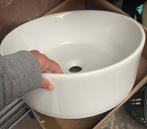 Mooie witte ronde wasbak 40 cm, Huis en Inrichting, Ophalen, Minder dan 50 cm, Nieuw, Minder dan 100 cm