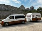 Retro 6 persoons camperbusje met gepimpte kip caravan, Caravans en Kamperen, Hefdak, Buscamper of Camperbus, Mercedes-Benz, Particulier