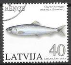 Letland: Serie uit 2005  vissen Mi.640, Ophalen of Verzenden, Overige landen, Gestempeld