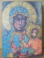 Icoon Heilige Maria de Moeder Gods icoon Pools Polen 7x10cm, Ophalen of Verzenden, Zo goed als nieuw, Overige typen, Christendom | Katholiek