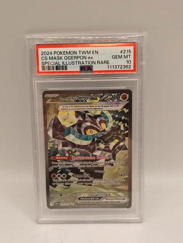 2024 pokemon mask OGERPON ex special illustration rare PSA10 beschikbaar voor biedingen