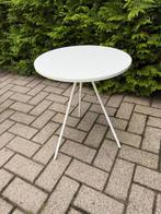 ** witte hoogglans bijzettafel, als nieuw **, Minder dan 55 cm, Rond, Zo goed als nieuw, Ophalen