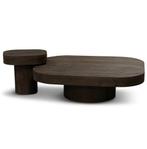 salon tafel massief mango hout japandi stijl, Ophalen, 100 tot 150 cm, 50 tot 100 cm, Zo goed als nieuw