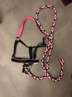 Halster + Touw Roze/Zwart Maat Pony Imperial Riding, Dieren en Toebehoren, Paarden en Pony's | Hoofdstellen en Tuigage, Ophalen of Verzenden