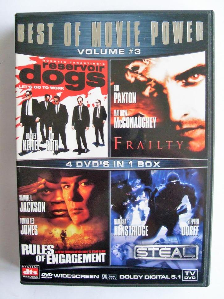Frailty & Rules of Engagement & Steal (originele dvd's), Cd's en Dvd's, Dvd's | Actie, Gebruikt, Actie, Boxset, Vanaf 16 jaar