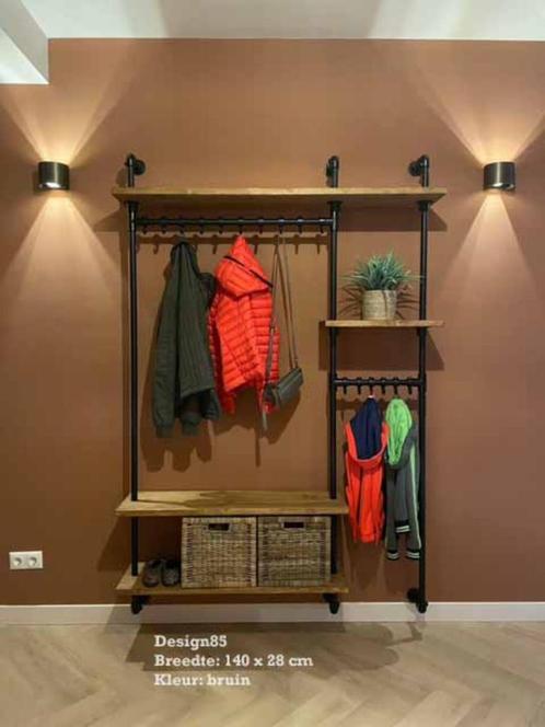 Steigerbuis kapstok met houten hoedenplank, Huis en Inrichting, Woonaccessoires | Kapstokken, Nieuw, Wandkapstok, 200 cm of meer