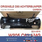 W205 C63 AMG ACHTERBUMPER + CARBON DIFFUSER ZWART ORIGINEEL, Auto-onderdelen, Carrosserie en Plaatwerk, Gebruikt, Ophalen of Verzenden