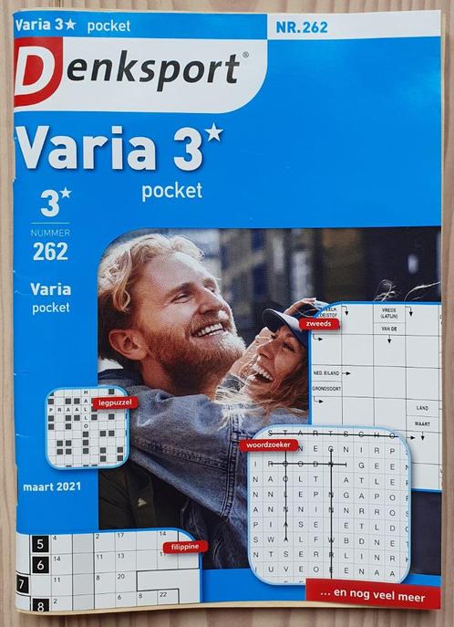Denksport: Varia pocket, 3 sterren, nr 262, €4 incl verzndn, Hobby en Vrije tijd, Denksport en Puzzels, Nieuw, Puzzelboek, Verzenden