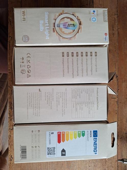 4 Lampen Smart, Huis en Inrichting, Lampen | Losse lampen, Nieuw, Led-lamp, E27 (groot), Ophalen of Verzenden