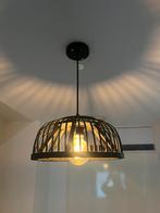 2 x MOOIE HOUTEN BAMBOE LAMP MET FITTING, Ophalen of Verzenden, Zo goed als nieuw, Minder dan 50 cm
