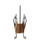 Vintage lectuurbak, smeedijzer / riet, Huis en Inrichting, Woonaccessoires | Krantenbakken en Lectuurbakken, Gebruikt, Onbekend