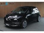Renault ZOE R135 Evo50 52 kWh Navi Leer Camera PDC LM velgen, Auto's, Renault, Gebruikt, Lichtsensor, Leder en Stof, Zwart