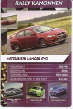 W2714 autokaartje mitsubishi lancer evo, Ophalen of Verzenden, Zo goed als nieuw, Auto's