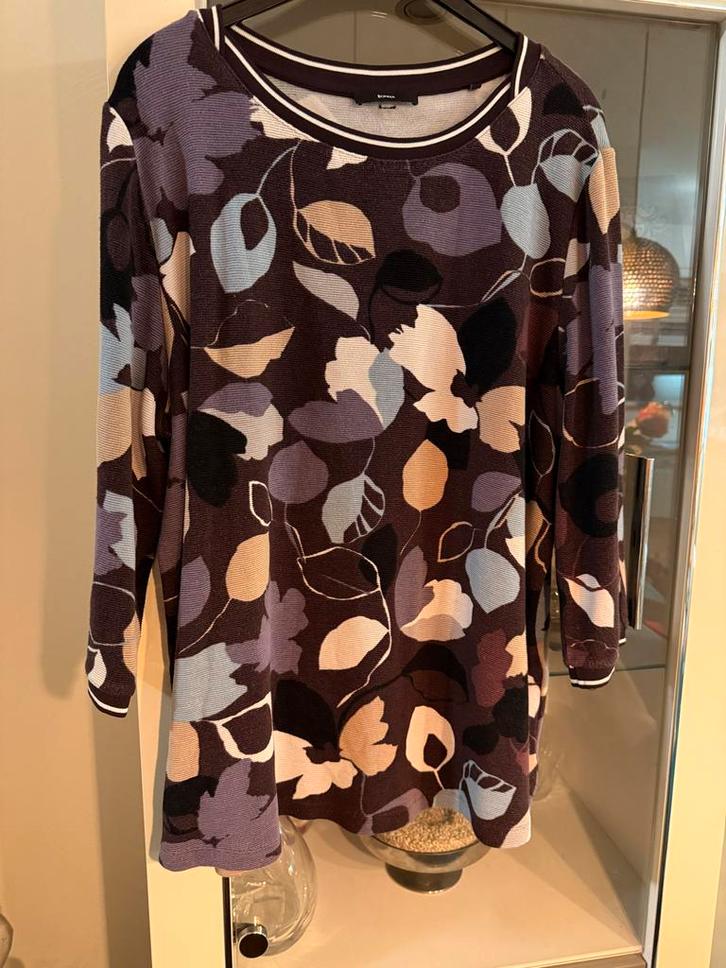 Mooie trui met lange mouwen, maat 48 Bonita, Kleding | Dames, Grote Maten, Zo goed als nieuw, Trui of Vest, Bruin, Ophalen of Verzenden