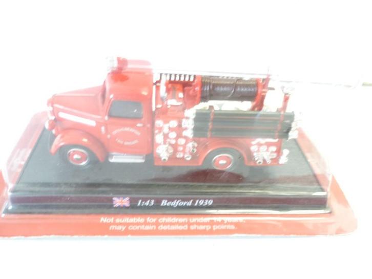 Bedford 1939 Brandweerauto 1:43 modelauto, Hobby en Vrije tijd, Modelauto's | 1:43, Nieuw, Bus of Vrachtwagen, Overige merken