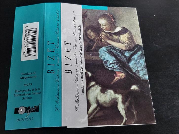 BIZET - L'ARLESIENNE 1&2 - CARMEN 1&2 (CASSETTEBANDJE), Cd's en Dvd's, Cassettebandjes, Zo goed als nieuw, Origineel, Klassiek