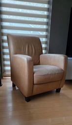 Comfortabele lederen fauteuil, Ophalen, Gebruikt, Leer
